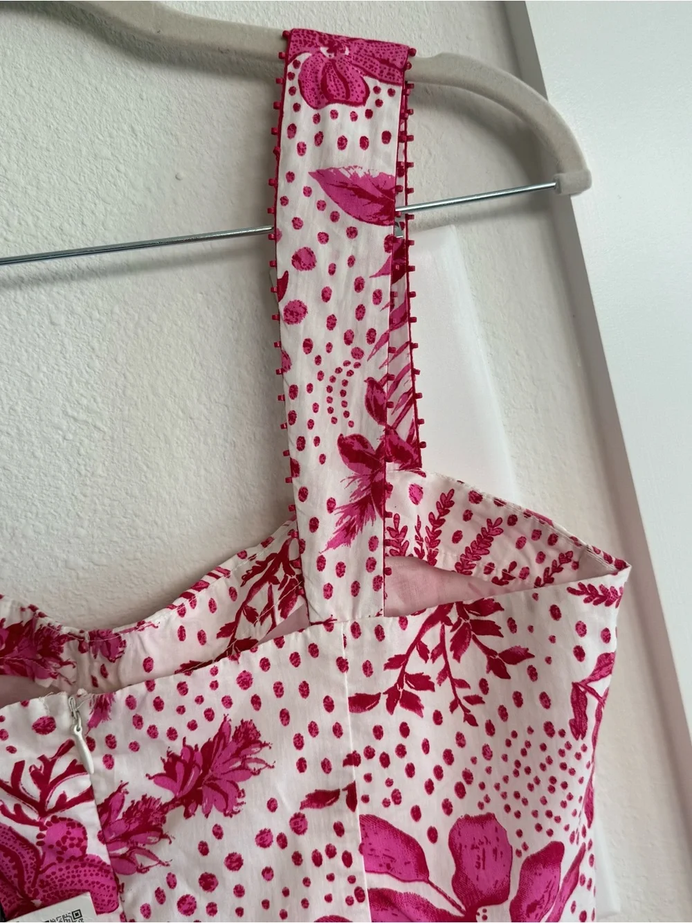 Zara Pink Floral Cutout Maxi Dress - Picture 12 of 13